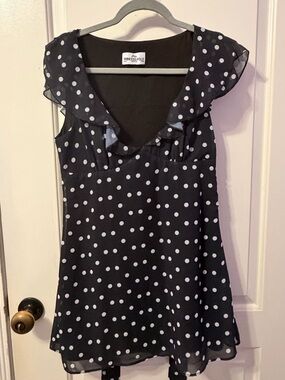 delamere mini dress black white Princess Polly | Dresses | Princess Polly Polka Dot Halter Select Jacket and Vest Size:EU56/US46 ties at neck Halter Long Cheap Vintage Prom Dresses It's Not That Serious